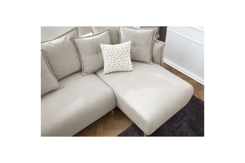 Puffin Bäddsoffa med Divan 3-sits - Krämvit - Möbler - Soffa - Bäddsoffa