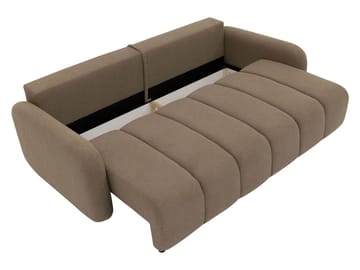 Quarlos 3-sits Bäddsoffa med Förvaring - Beige - Möbler - Soffa - Bäddsoffa