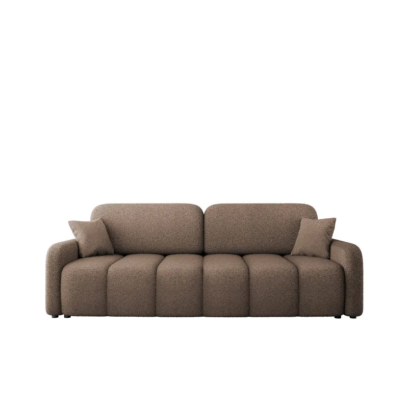 Quarlos 3-sits Bäddsoffa med Förvaring, Brun