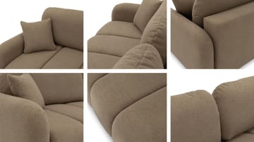 Quarlos 3-sits Bäddsoffa med Förvaring - Brun - Möbler - Soffa - Bäddsoffa
