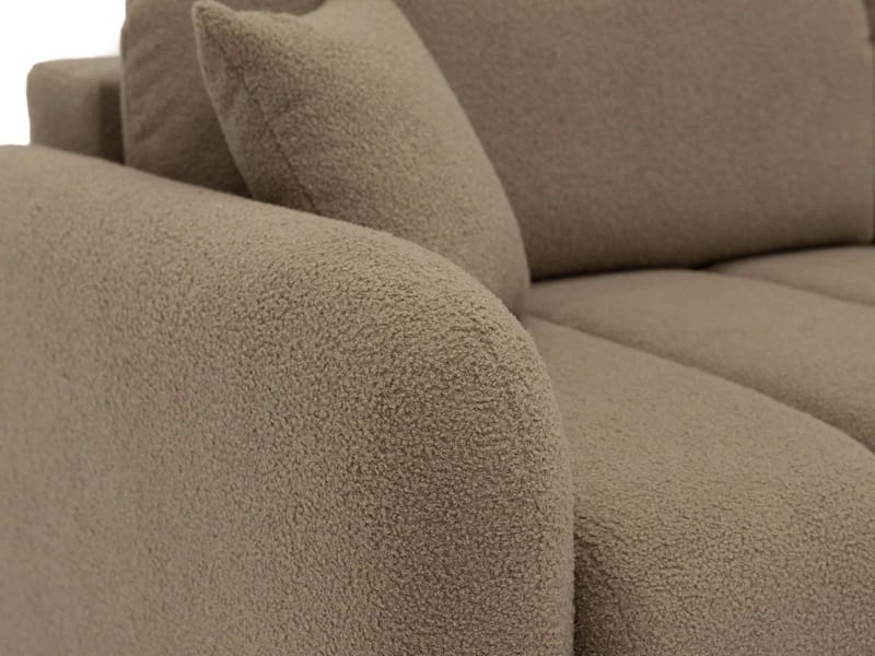 Quarlos 3-sits Bäddsoffa med Förvaring - Brun - Möbler - Soffa - Bäddsoffa