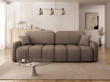 Quarlos 3-sits Bäddsoffa med Förvaring - Brun - Möbler - Soffa - Bäddsoffa