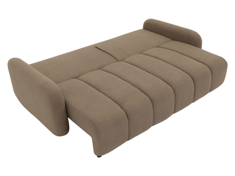 Quarlos 3-sits Bäddsoffa med Förvaring - Brun - Möbler - Soffa - Bäddsoffa