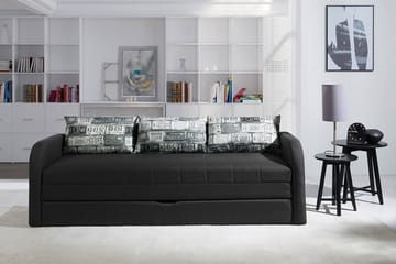 Rafal Bäddsoffa 208x76x75 cm - Svart - Möbler - Soffa - Bäddsoffa