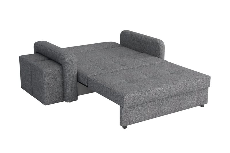 Ramdalen 2-sits Bäddsoffa Vänster - Sammet/Svart - Möbler - Soffa - Bäddsoffa