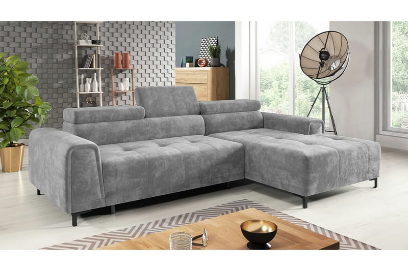 Rathkeale 3-sits Hörnbäddsoffa Ljusgrå - Möbler - Soffa - Bäddsoffa
