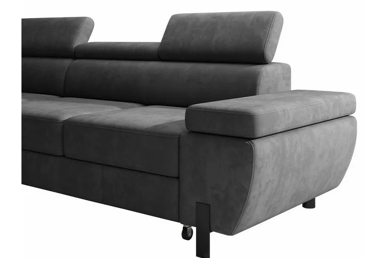 Rathkeale 4-sits Hörnbäddsoffa Dark grey - Möbler - Soffa - Bäddsoffa