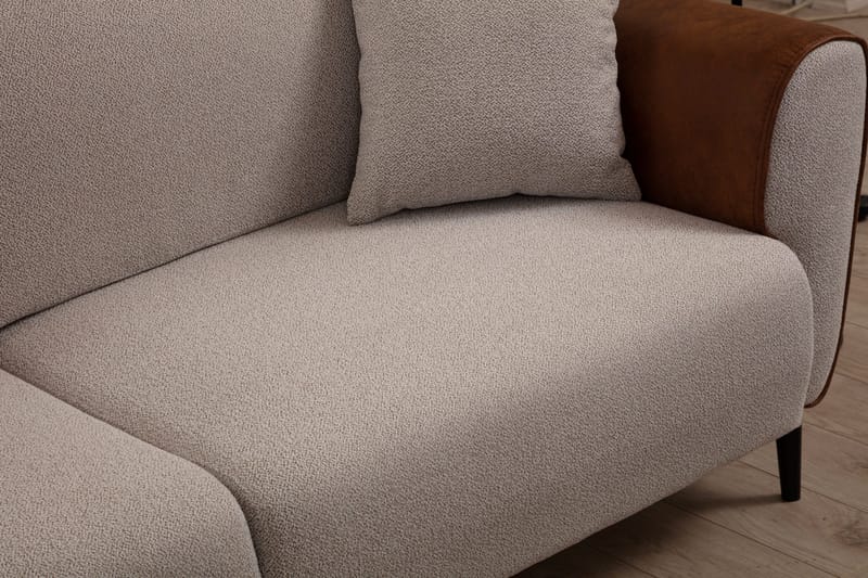 Rebelo 3-sits Bäddsoffa - Beige - Möbler - Soffa - Bäddsoffa