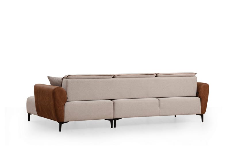 Rebelo Bäddsoffa med divan - Beige - Möbler - Soffa - Bäddsoffa