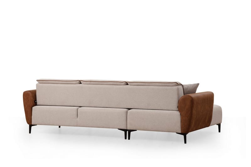 Rebelo Bäddsoffa med divan - Beige - Möbler - Soffa - Bäddsoffa