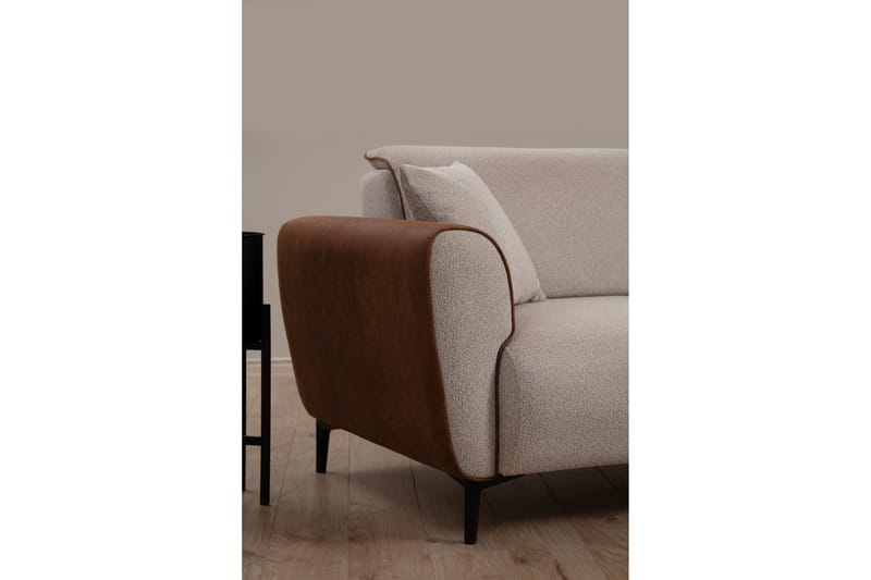 Rebelo Bäddsoffa med divan - Beige - Möbler - Soffa - Bäddsoffa