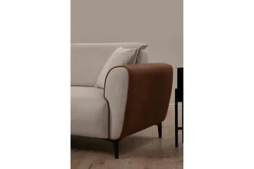 Rebelo Bäddsoffa med divan - Beige - Möbler - Soffa - Bäddsoffa
