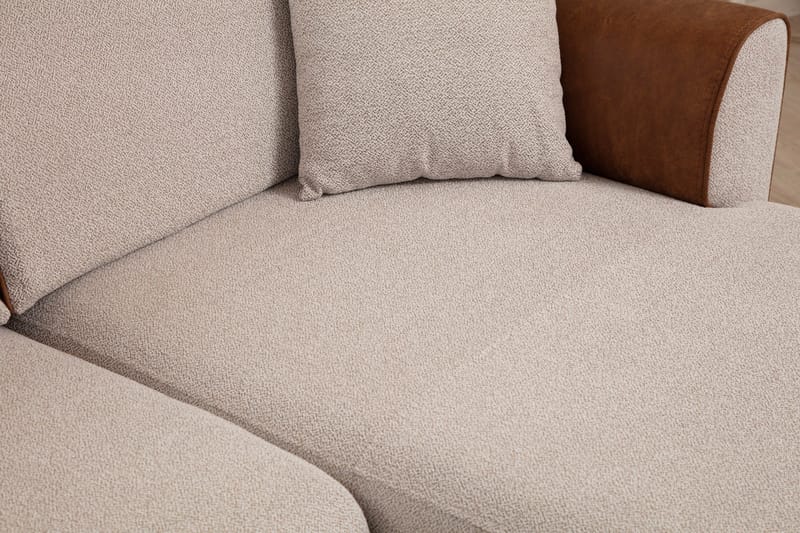 Rebelo Bäddsoffa med divan - Beige - Möbler - Soffa - Bäddsoffa