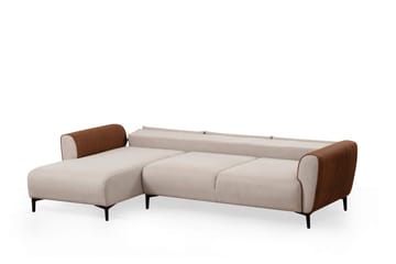 Rebelo Bäddsoffa med divan - Beige - Möbler - Soffa - Bäddsoffa
