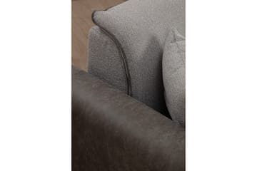 Rebelo Bäddsoffa med divan - Grå - Möbler - Soffa - Bäddsoffa