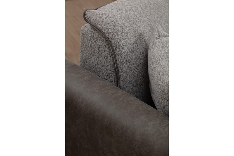 Rebelo Bäddsoffa med divan - Grå - Möbler - Soffa - Bäddsoffa