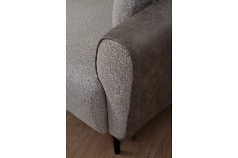 Rebelo Bäddsoffa med divan - Grå - Möbler - Soffa - Bäddsoffa