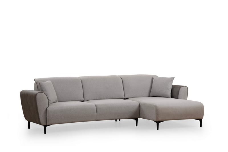 Rebelo Bäddsoffa med divan - Grå - Möbler - Soffa - Bäddsoffa