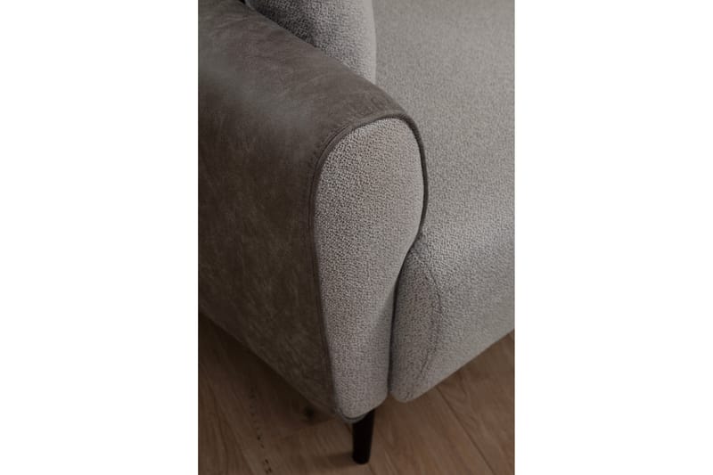 Rebelo Bäddsoffa med divan - Grå - Möbler - Soffa - Bäddsoffa