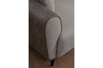 Rebelo Bäddsoffa med divan - Grå - Möbler - Soffa - Bäddsoffa