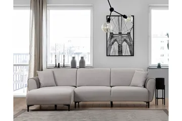 Rebelo Bäddsoffa med divan - Grå - Möbler - Soffa - Bäddsoffa