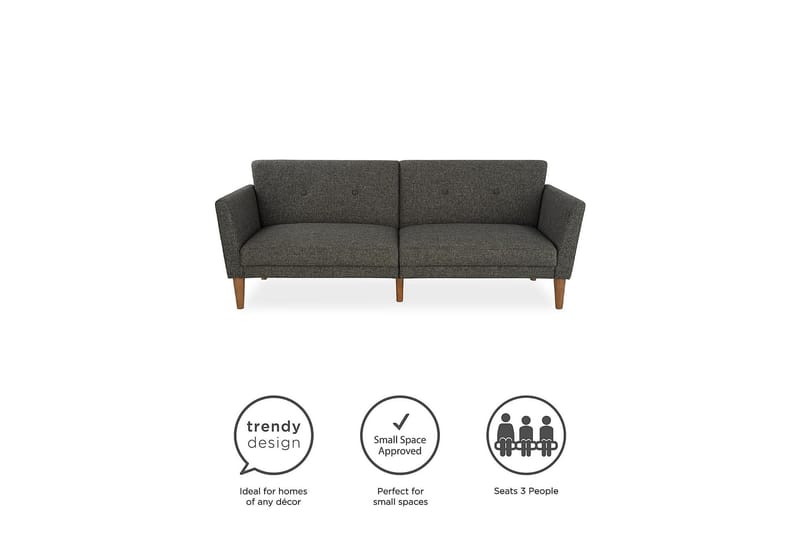 Regal 2-sits Bäddsoffa Mörkgrå - Novogratz - Möbler - Soffa - Bäddsoffa