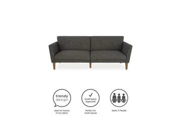 Regal 2-sits Bäddsoffa Mörkgrå - Novogratz - Möbler - Soffa - Bäddsoffa