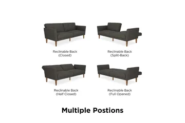 Regal 2-sits Bäddsoffa Mörkgrå - Novogratz - Möbler - Soffa - Bäddsoffa