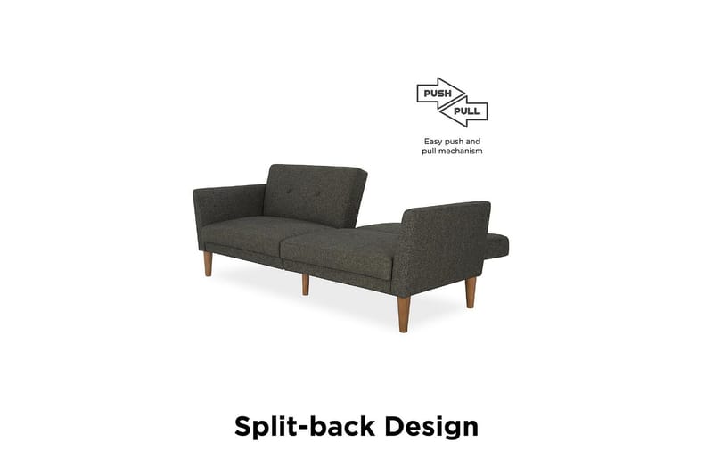 Regal 2-sits Bäddsoffa Mörkgrå - Novogratz - Möbler - Soffa - Bäddsoffa