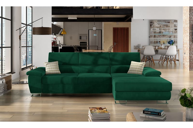 Reginia 3-sits Bäddsoffa - Grön - Möbler - Soffa - Bäddsoffa