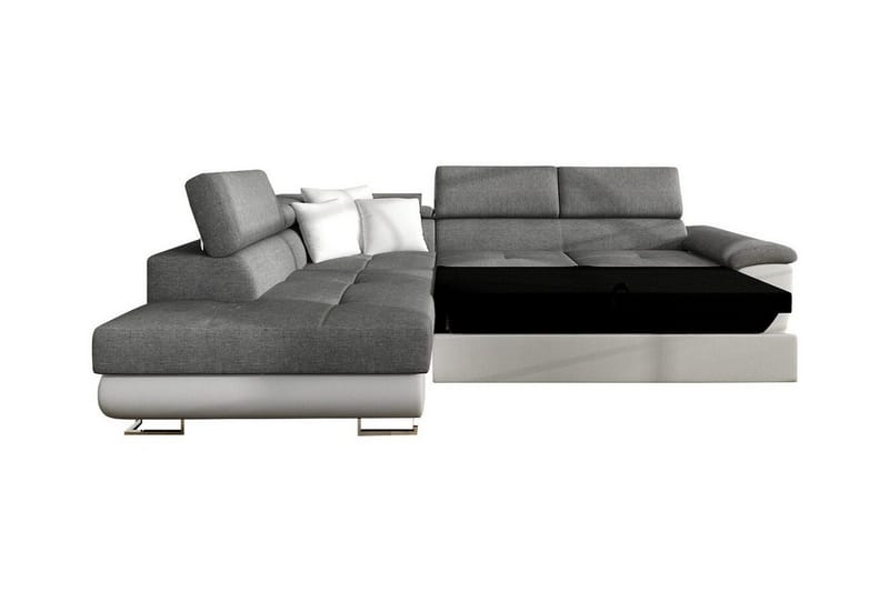 Reginia 3-sits Hörnbäddsoffa NO_BRAND White - Möbler - Soffa - Bäddsoffa