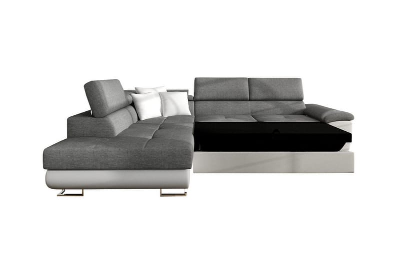 Reginia 3-sits Vänstervänd L-formad Hörnbäddsoffa med Förvaring i Tyg - Grön - Möbler - Soffa - Bäddsoffa