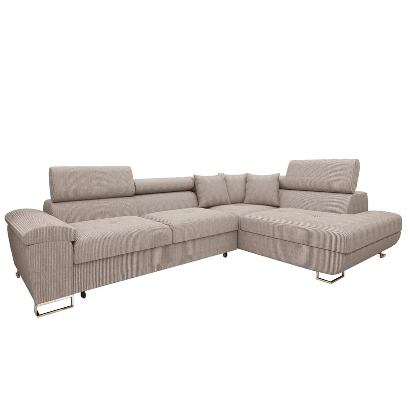 Reginia 4-sits Bäddsoffa med Schäslong och förvaring, undefined