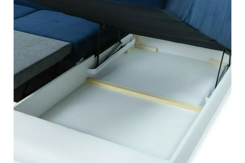 Reginia 4-sits Hörnbäddsoffa 375 cm Dark blue - Möbler - Soffa - Bäddsoffa