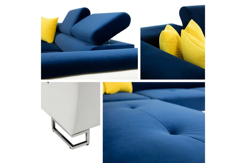 Reginia 4-sits Hörnbäddsoffa Light green - Möbler - Soffa - Bäddsoffa