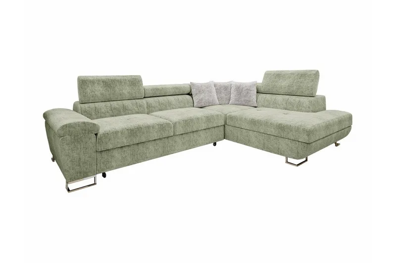 Reginia 4-sits Hörnbäddsoffa NO_BRAND Light green, undefined