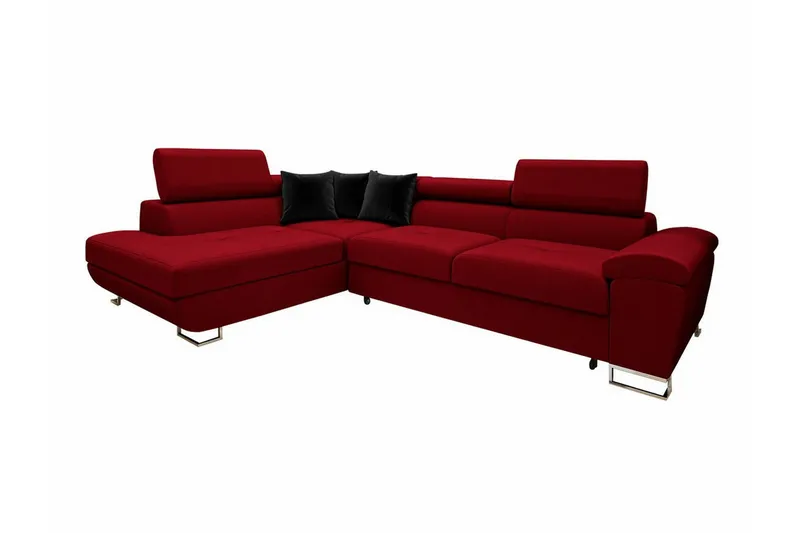 Reginia 4-sits Hörnbäddsoffa NO_BRAND Red, undefined