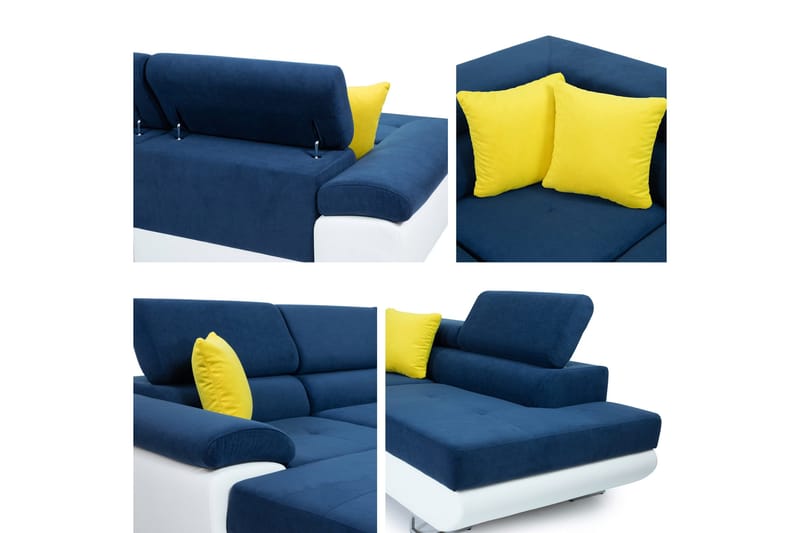 Reginia Bäddsoffa m. Divan och Schäslong 4-sits - Grön - Möbler - Soffa - Bäddsoffa