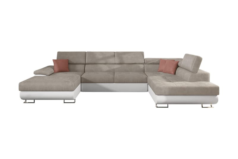 Reginia Bäddsoffa m. Divan och Schäslong Förvaring 4-sits - Beige - Möbler - Soffa - Bäddsoffa
