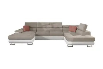 Reginia Bäddsoffa m. Divan och Schäslong Förvaring 4-sits - Beige - Möbler - Soffa - Bäddsoffa