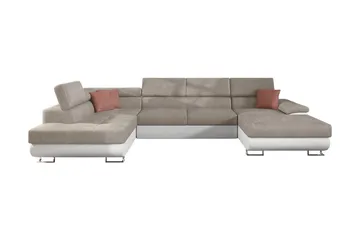 Reginia Bäddsoffa m. Divan och Schäslong Förvaring 4-sits - Beige - Möbler - Soffa - Bäddsoffa