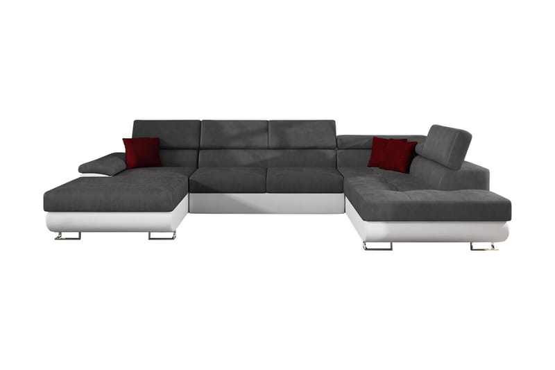 Reginia Bäddsoffa m. Divan och Schäslong Förvaring 4-sits - Grå - Möbler - Soffa - Bäddsoffa