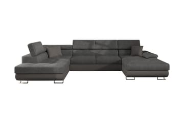 Reginia Bäddsoffa m. Divan och Schäslong Förvaring 4-sits - Grå - Möbler - Soffa - Bäddsoffa