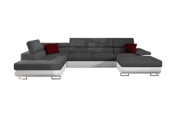 Reginia Bäddsoffa m. Divan och Schäslong Förvaring 4-sits - Grå - Möbler - Soffa - Bäddsoffa