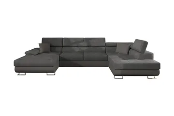 Reginia Bäddsoffa m. Divan och Schäslong Förvaring 4-sits - Grå - Möbler - Soffa - Bäddsoffa