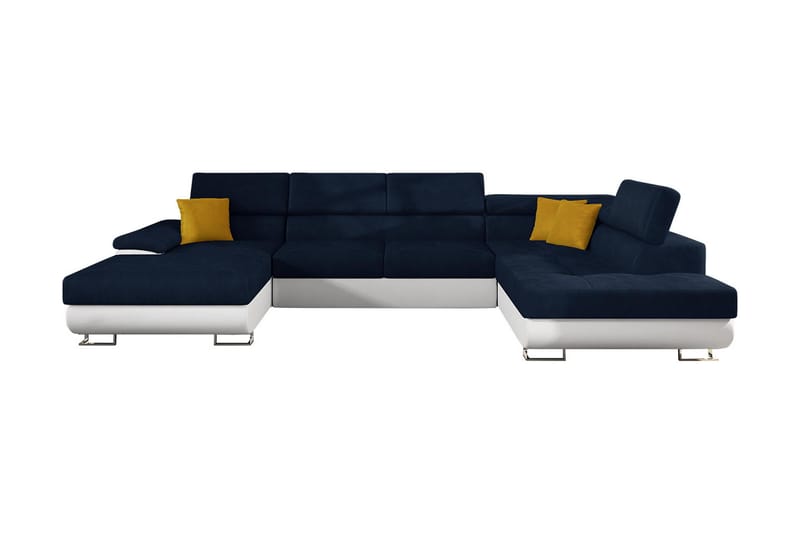 Reginia Bäddsoffa m. Divan och Schäslong Förvaring 4-sits - Mörkblå - Möbler - Soffa - Bäddsoffa