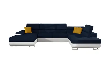 Reginia Bäddsoffa m. Divan och Schäslong Förvaring 4-sits - Mörkblå - Möbler - Soffa - Bäddsoffa