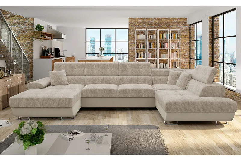 Reginia Bäddsoffa m. Divan och Schäslong - Möbler - Soffa - Bäddsoffa