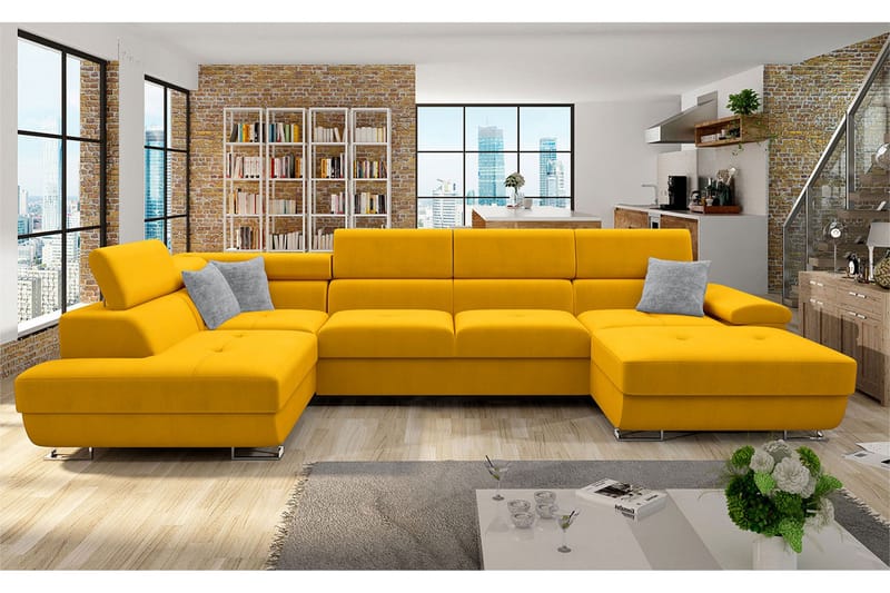 Reginia Bäddsoffa m. Divan och Schäslong - Möbler - Soffa - Bäddsoffa