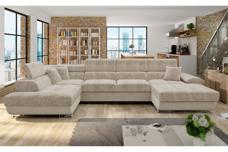 Reginia Bäddsoffa m. Divan och Schäslong - Möbler - Soffa - Bäddsoffa